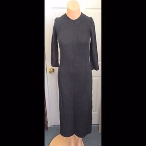Zara NWT Black Knit Long Sweater Dress Size Small
